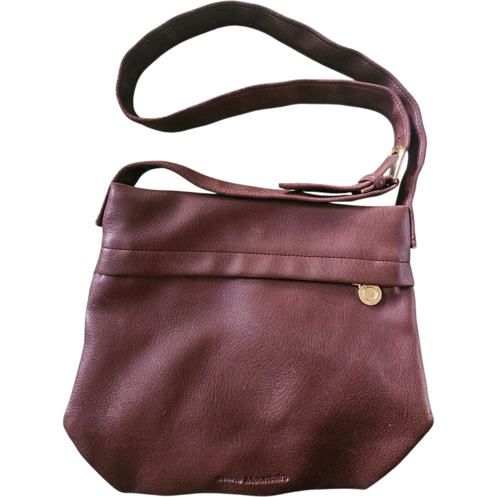Stone Mountain Authentic Brown Genuine Leather Crossbody Purse Women's Hand Bag - Picture 3 of 14